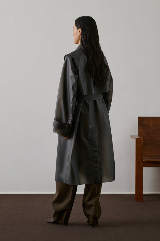 Trench Gaultier - Gris Anthracite - Femme