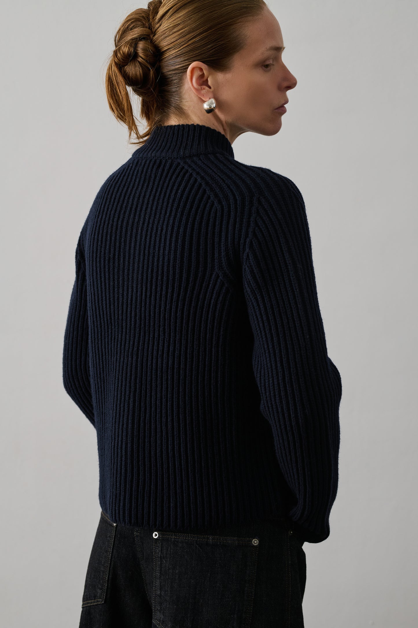 Cardigan Flaubert - Navy - Laine - Femme