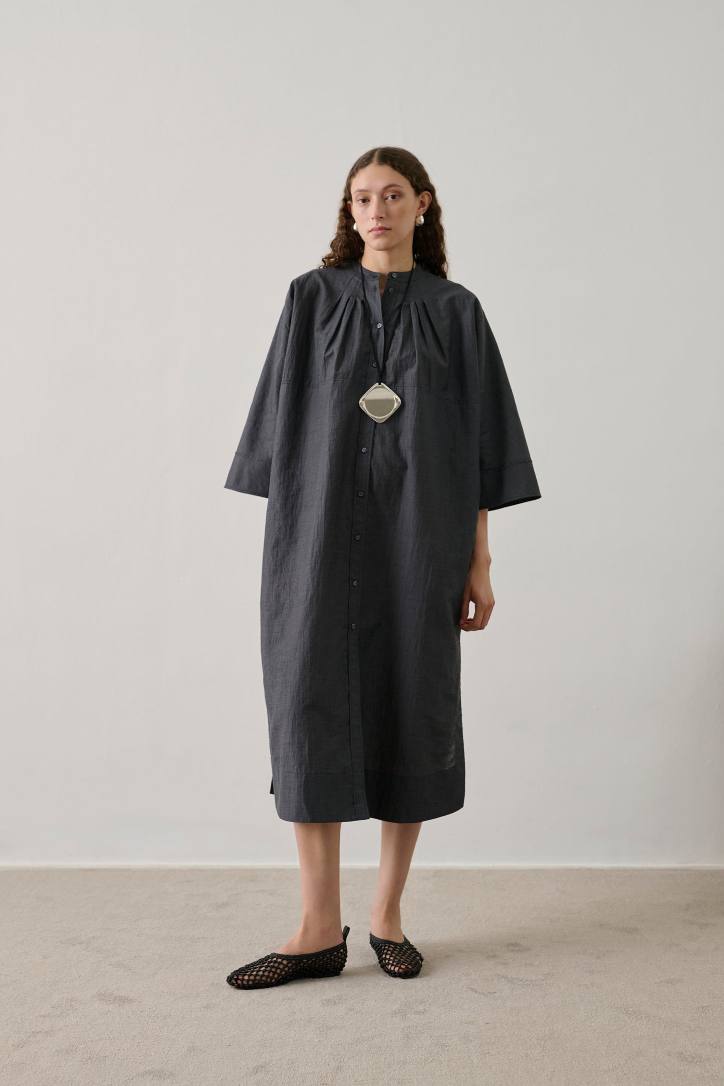 Robe Hosta - Gris Anthracite - Femme