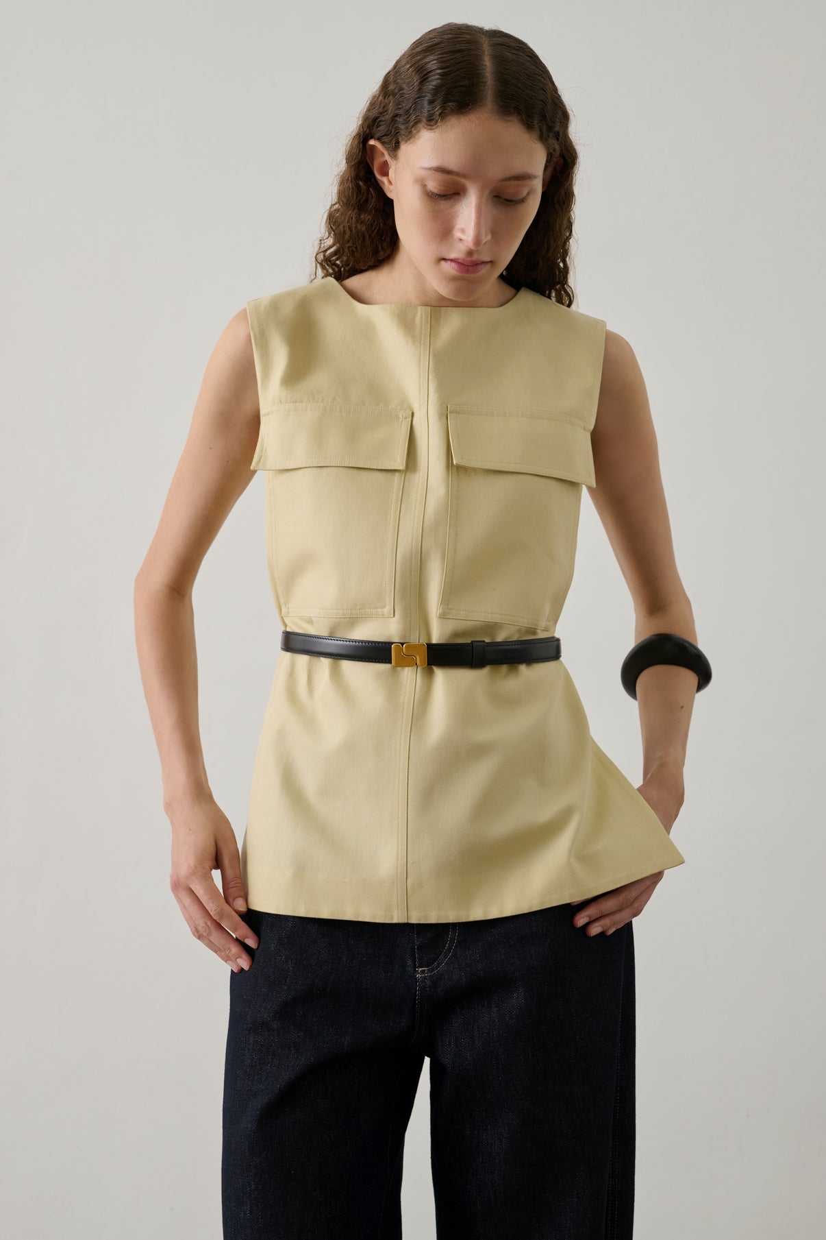 Ceinture Ninon Mini - Noir - Cuir - Femme vue 2