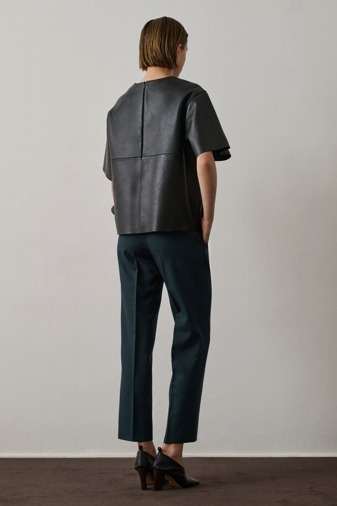 Pantalon Gabriel - Pétrole - Laine - Femme