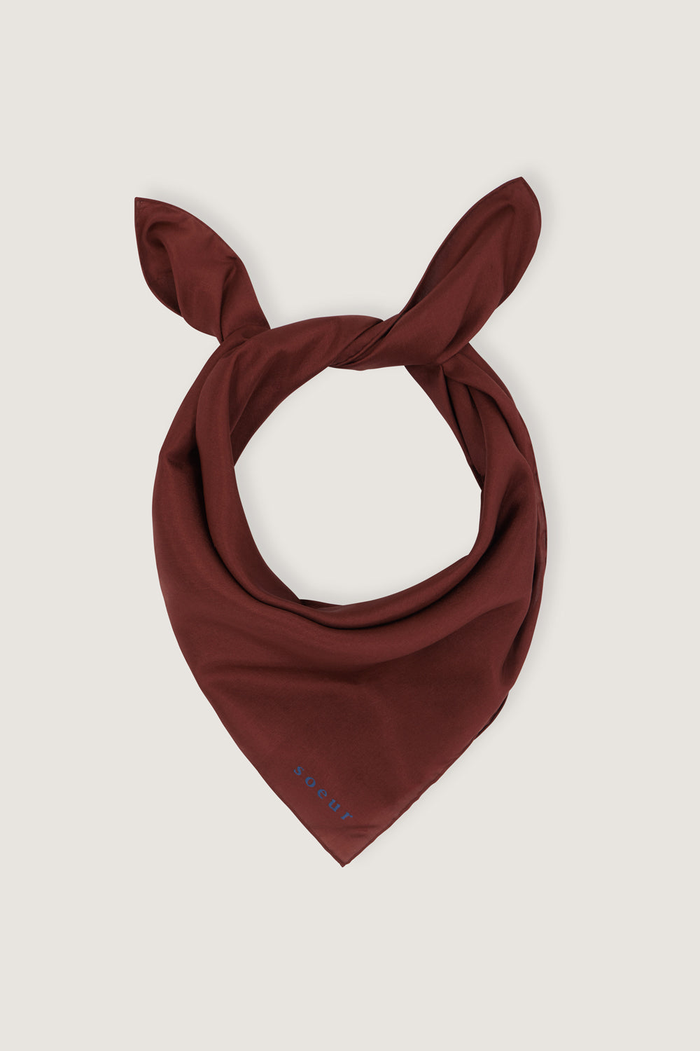 Foulard Square - Acajou - Soie - Femme